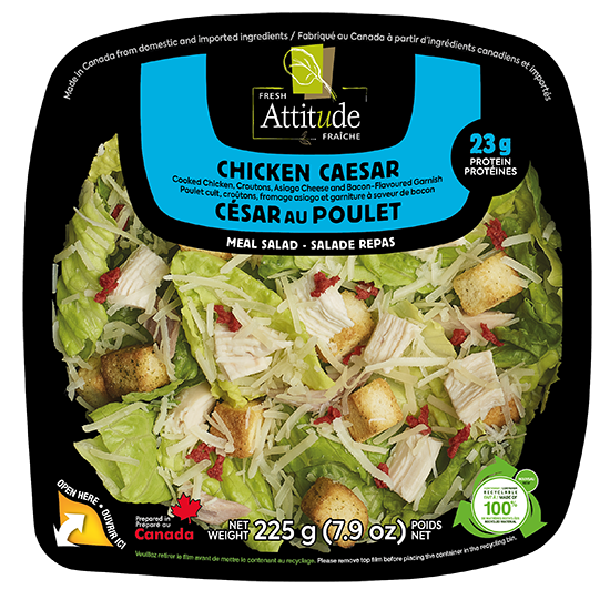 Attitude Fraîche Salade césar avec garnitures format individuel