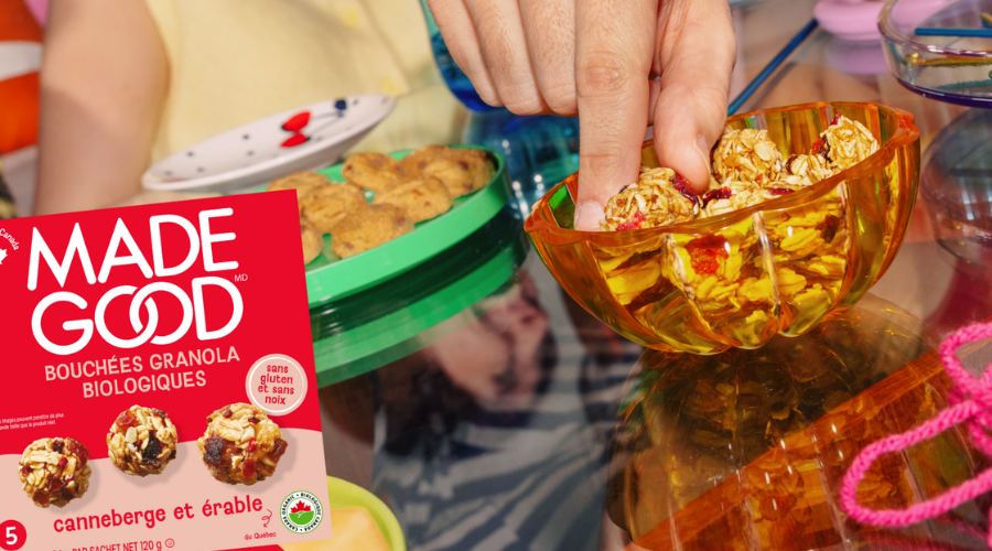 MadeGood - Bouchées granola canneberge et érable 